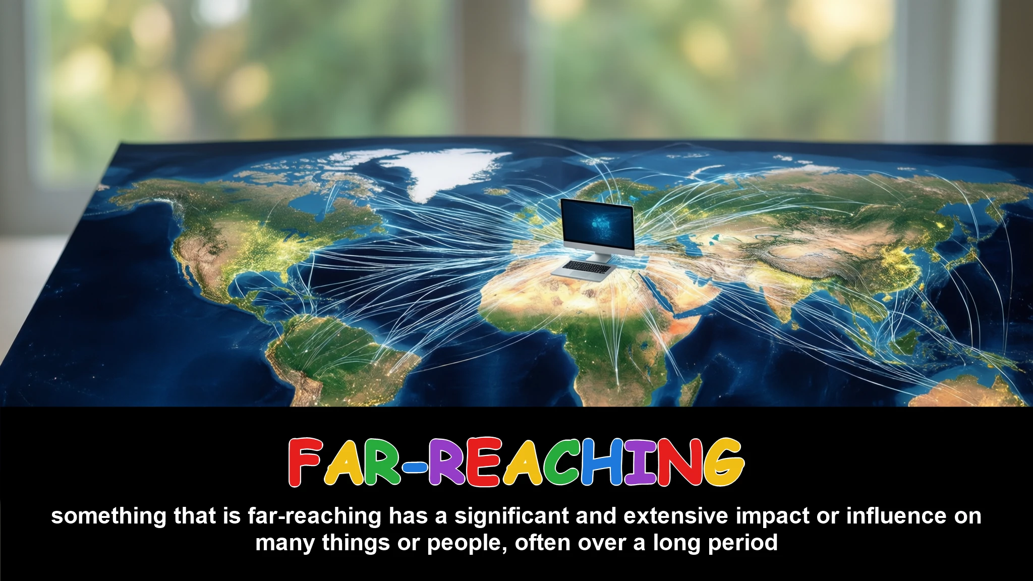 English Illustration for far-reaching